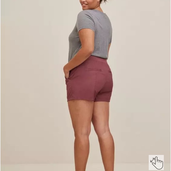 NWT Torrid Poplin Drawstring Shorts – Wild Ginger - Size 0 - Picture 2 of 5